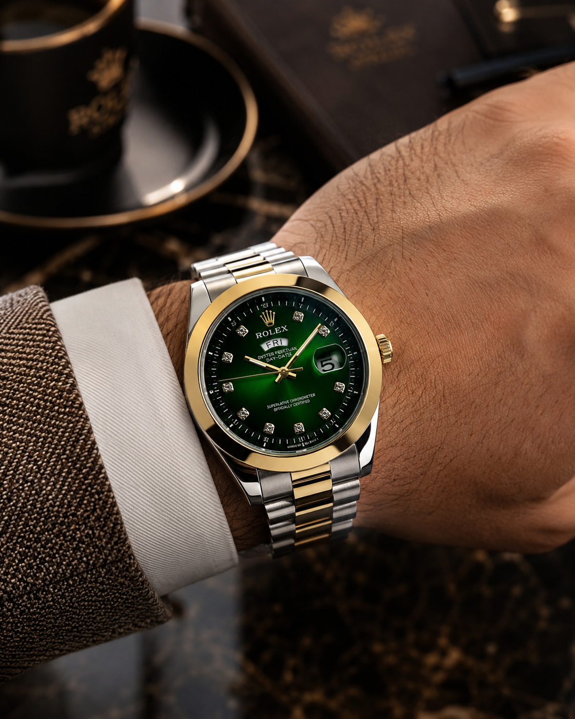 Geneva's Stainless Steel Fashion Watch