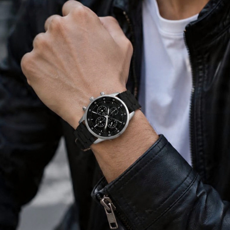 Geneva's Stainless Steel Fashion Watch