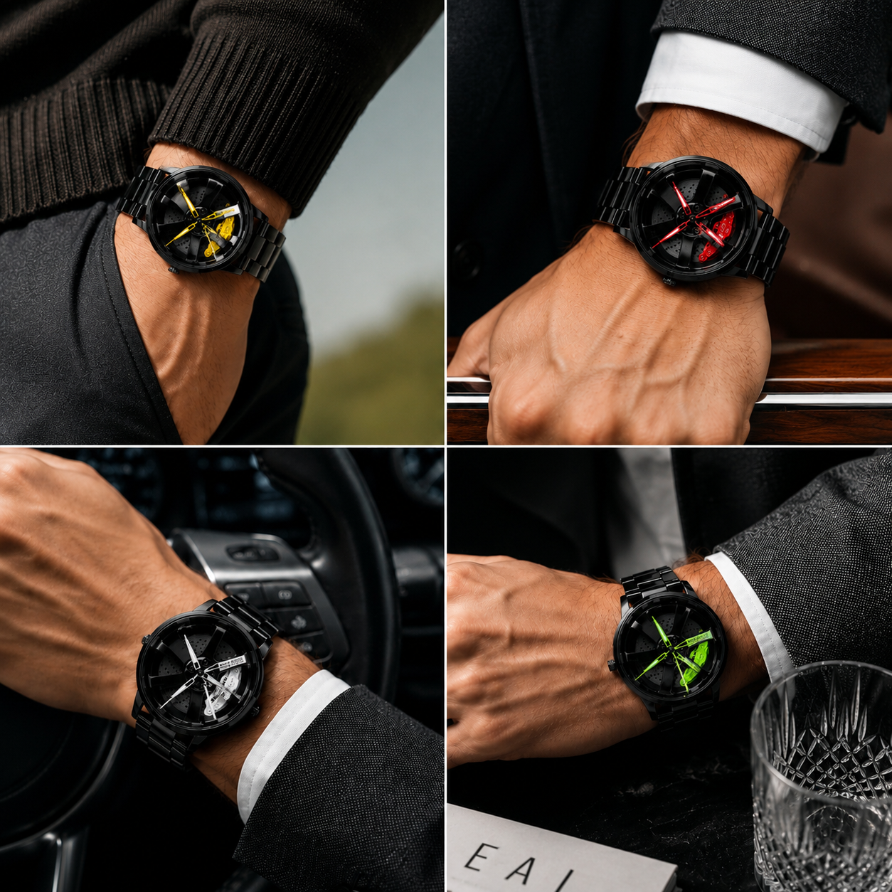 Geneva's Stainless Steel Fashion Watch