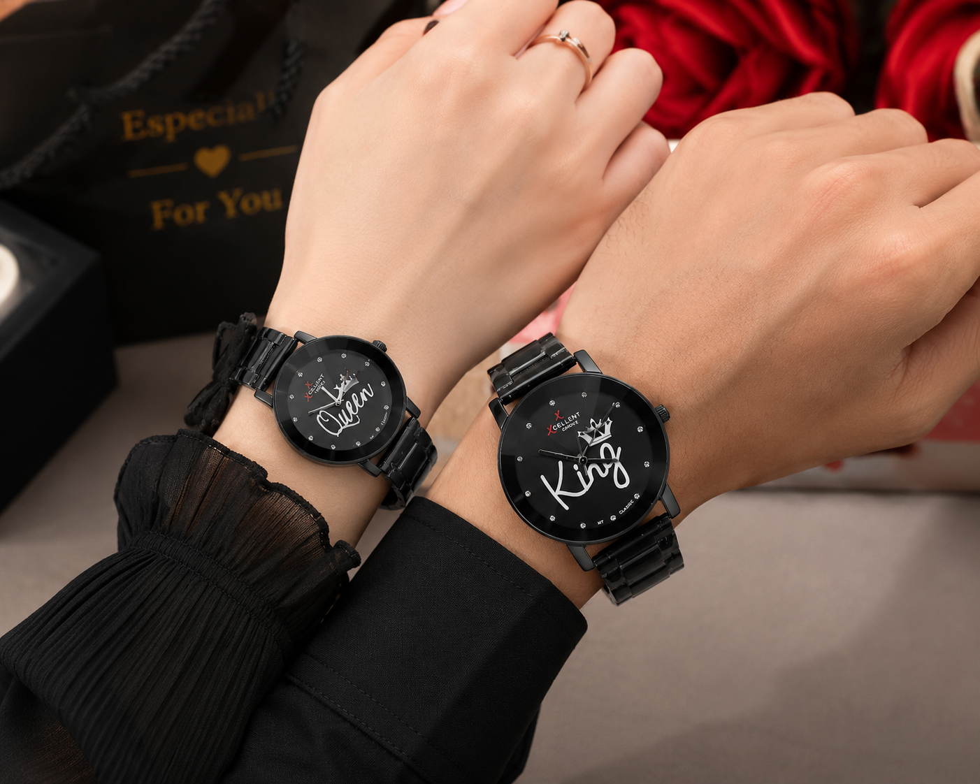 Geneva's Stainless Steel Fashion Watch