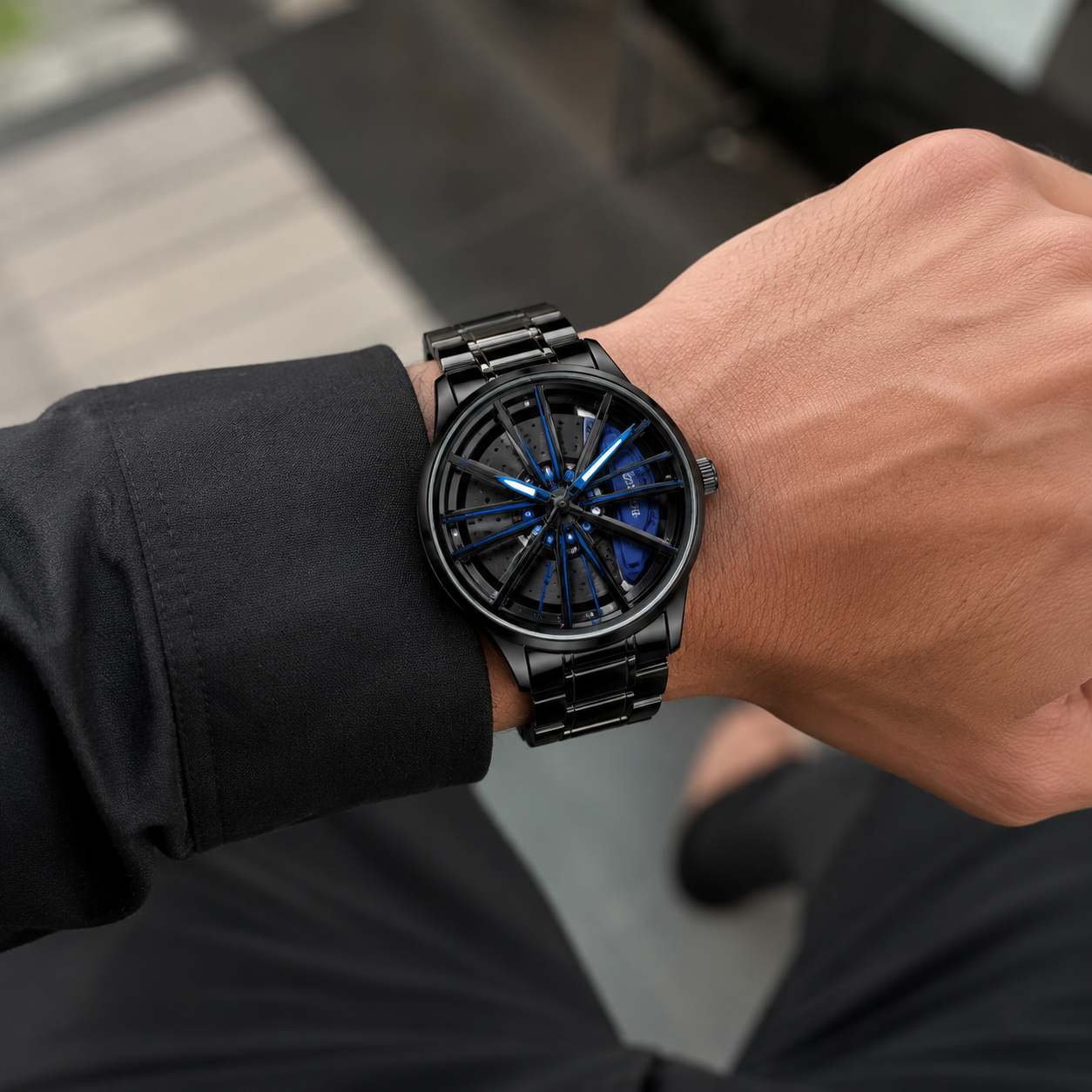 Geneva's Stainless Steel Fashion Watch